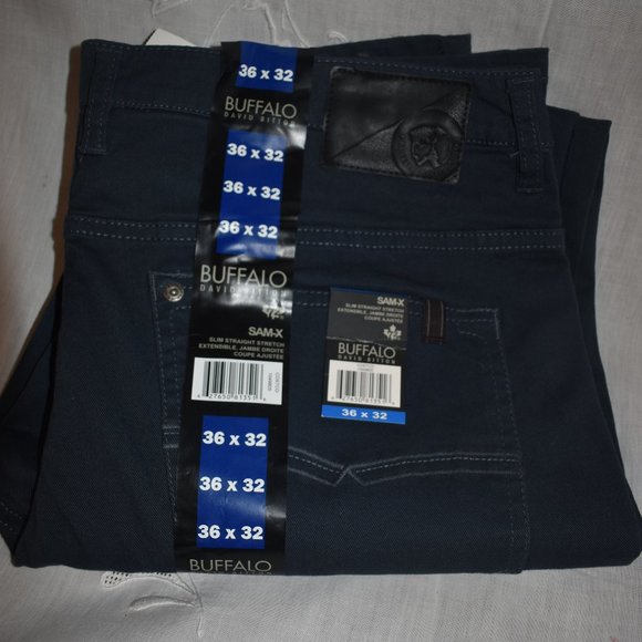 David Bitton Other - NEW DAVID BITTON SLIM STRAIGHT STRETCH BLUE 36X32
